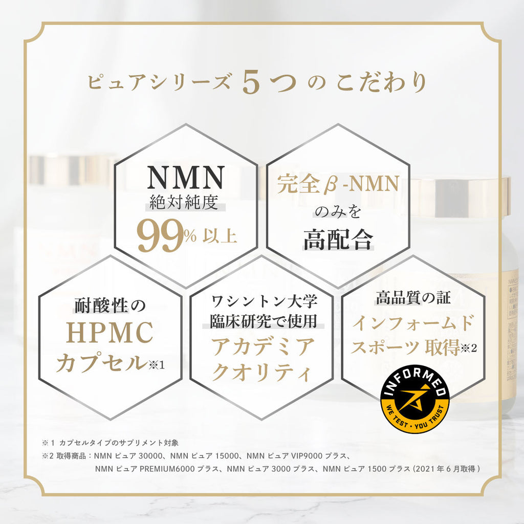 NMN ピュア 3000 プラス (60カプセル)